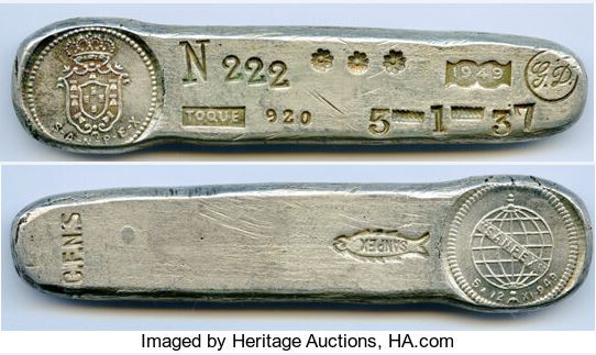 ZenNerdNitro's tweet photo. This is a pretty sweet old Brazilian silver bar... #silver #silversqueeze #argent #silber #zilver #plata #stříbrný #ezüst #argento #fidda #srebro #prata #Sëlwer #Silfur #银 #серебро #pilaknapilak #apes #silverbacks #stacking #coins #vintagesilver https://t.co/ohJrAFw3V5