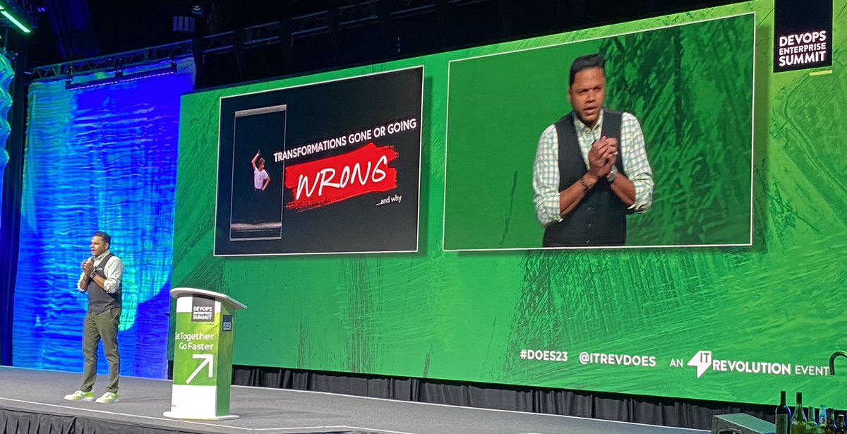 Eric Chapman (@ericrmchapman) on Twitter photo Awesome high energy and engaging ⚡️talk by <a href="/wizbjorn/">Bjorn Edwin</a> at #DOES. Dropped some knowledge 💣’s, taught is some dance 💃🕺moves, and got us on our feet!
#liatrio #devops #transformation Awesome high energy and engaging ⚡️talk by <a href="/wizbjorn/">Bjorn Edwin</a> at #DOES. Dropped some knowledge 💣’s, taught is some dance 💃🕺moves, and got us on our feet!
#liatrio #devops #transformation