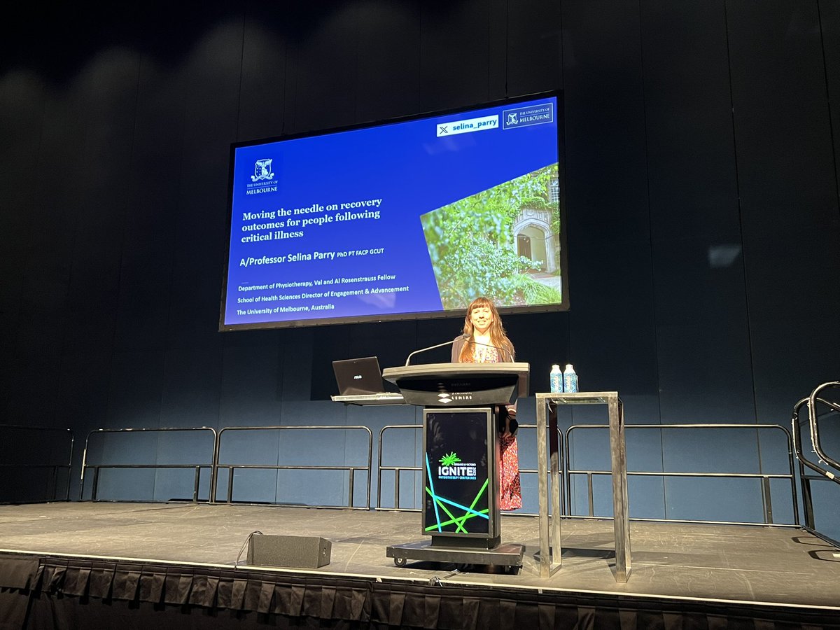 Professor Catherine Granger (@grangercl) on Twitter photo National cardio keynote speaker <a href="/selina_parry/">A/Prof Selina Parry</a> speaking now at #IGNITE23 on improving recovery outcomes for #ICU patients <a href="/apaphysio/">Australian Physiotherapy Association</a> <a href="/PhysioUnimelb/">Physiotherapy UniMelb</a> National cardio keynote speaker <a href="/selina_parry/">A/Prof Selina Parry</a> speaking now at #IGNITE23 on improving recovery outcomes for #ICU patients <a href="/apaphysio/">Australian Physiotherapy Association</a> <a href="/PhysioUnimelb/">Physiotherapy UniMelb</a>