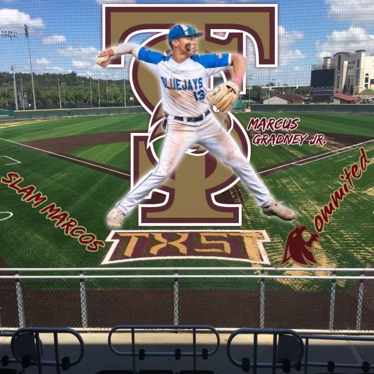 Committed!! Slam Marcos!! @trouty16 @TxStateBaseball @JCer_12 @Mowalker09 @gladbaseballbmt @st_jays