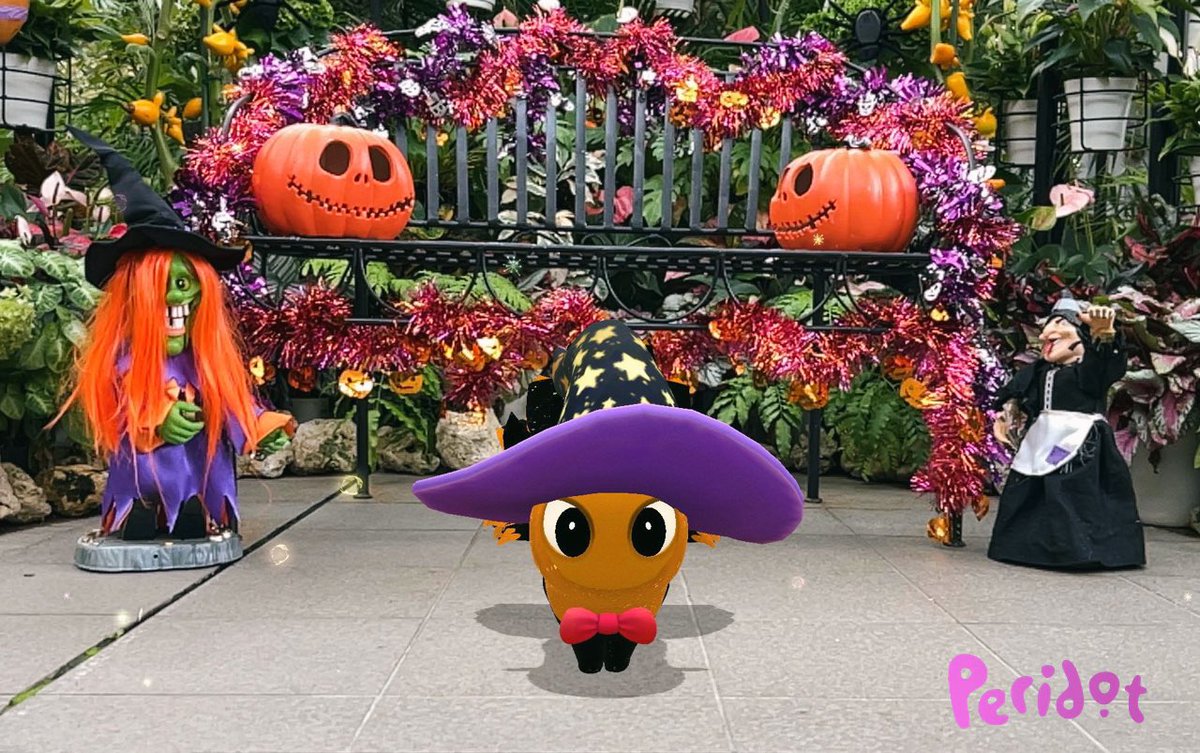 Yourun101's tweet photo. While walking around town together, we were looking for a Halloween event and found a wonderful place🎃✨

#playperidot
#NianticAR 
#ハロウィン　#Halloween https://t.co/6X3aflfgII