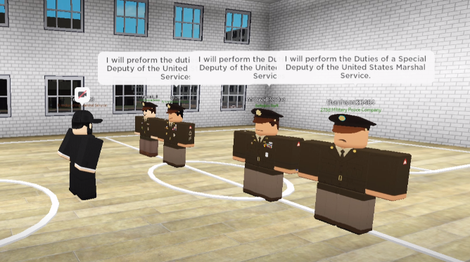 USMSforRbx's tweet photo. Today members of the National Guard got special deputized by the Director of the Marshals to assist in security at the inauguration today. We could not have done this without them. https://t.co/Nm55WD65OJ