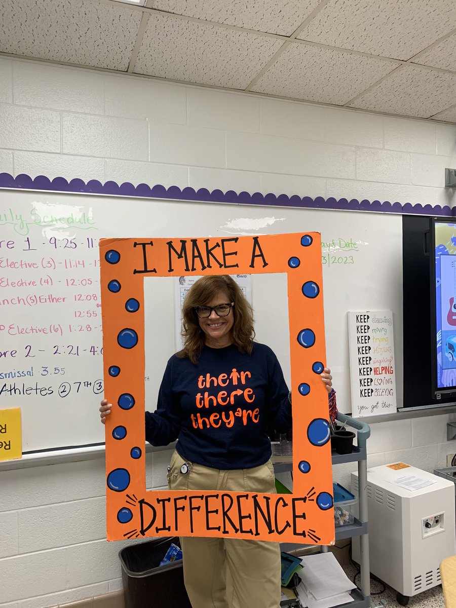 🔵🟠 Ms. Reimond is a ray of sunshine ☀️ who has eagerly taken on her new role as a 6th grade English teacher and PLC leader. Her students always share she is encouraging, helpful, and understanding! She truly makes a difference! #IBUnited 🟠🔵