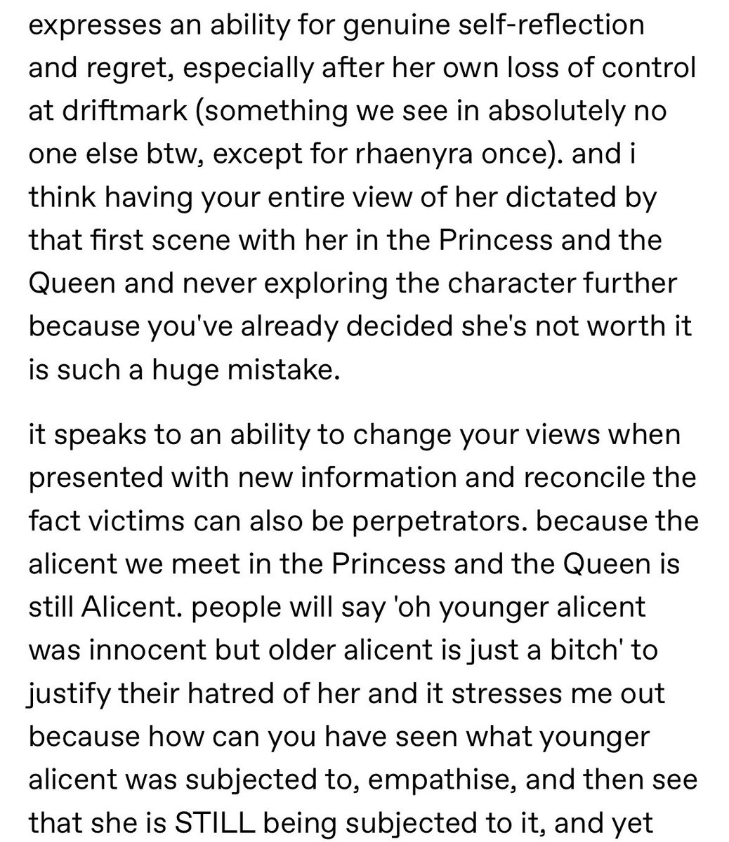 alicents_lawyer's tweet photo. I think this person's analysis is a very fitting addition to today's discourse https://t.co/Sfy7TgDkLS