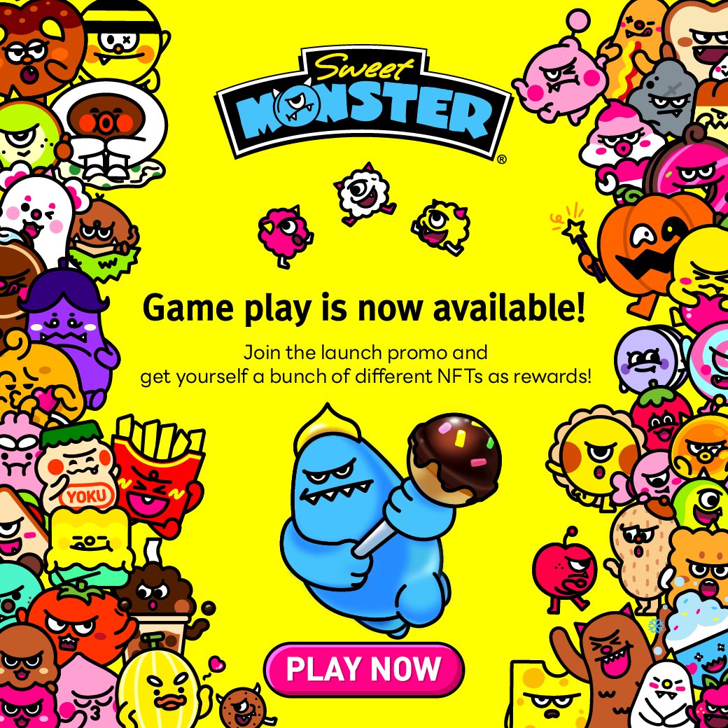 📢 SWEET MONSTER GUARDIANS Game is Now Live! 🎉

SWEET MONSTER GUARDIANS gameplay is now available! 👾

Participate in our launch promo, and earn various NFTs as rewards! 🎁

👉🏻 Play Now: lin.ee/pRbvM35/qbko
👉🏻 Learn More: lin.ee/oMfKvX7/qbko