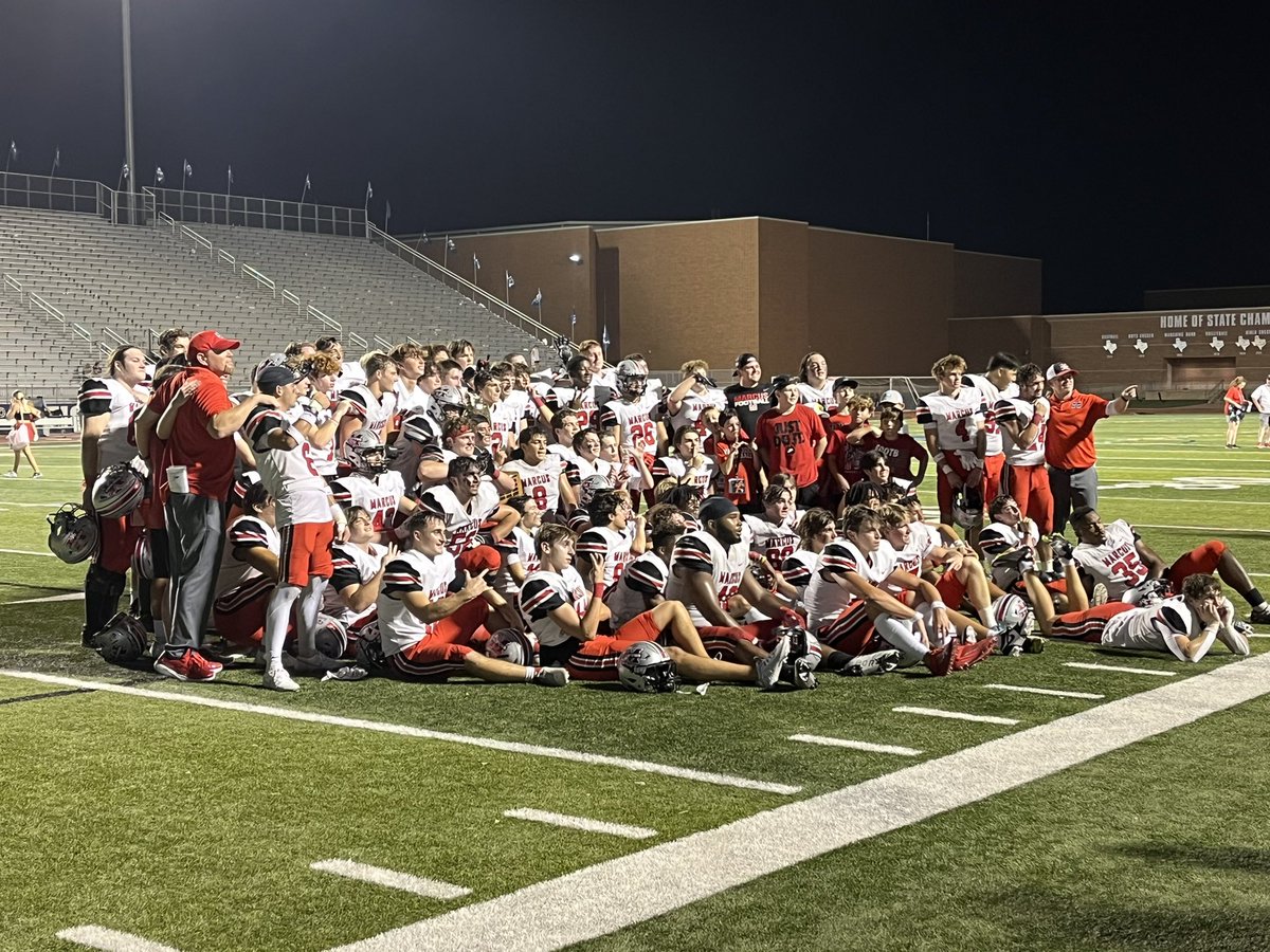 Our team fought hard last week to bring home a Marcus win at the Mound Showdown! Make sure not to miss another great football game this Friday for MHS Homecoming!! Tickets are on sale now! Go Marauders!!  <a href="/MHS9th/">MHS 9th Grade Campus</a> <a href="/Marcus_HS/">Marcus High School</a>