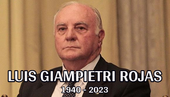 Verdadero respeto a un Peruano de Verdad y que solamente verdadero respeto se merece.
Descanse en paz, don Luis Giampietri Rojas.