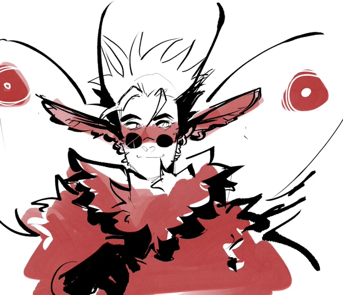 you know for someone with moths in my name, its a shocker i hadn't made little moth doodles until now. #trigun