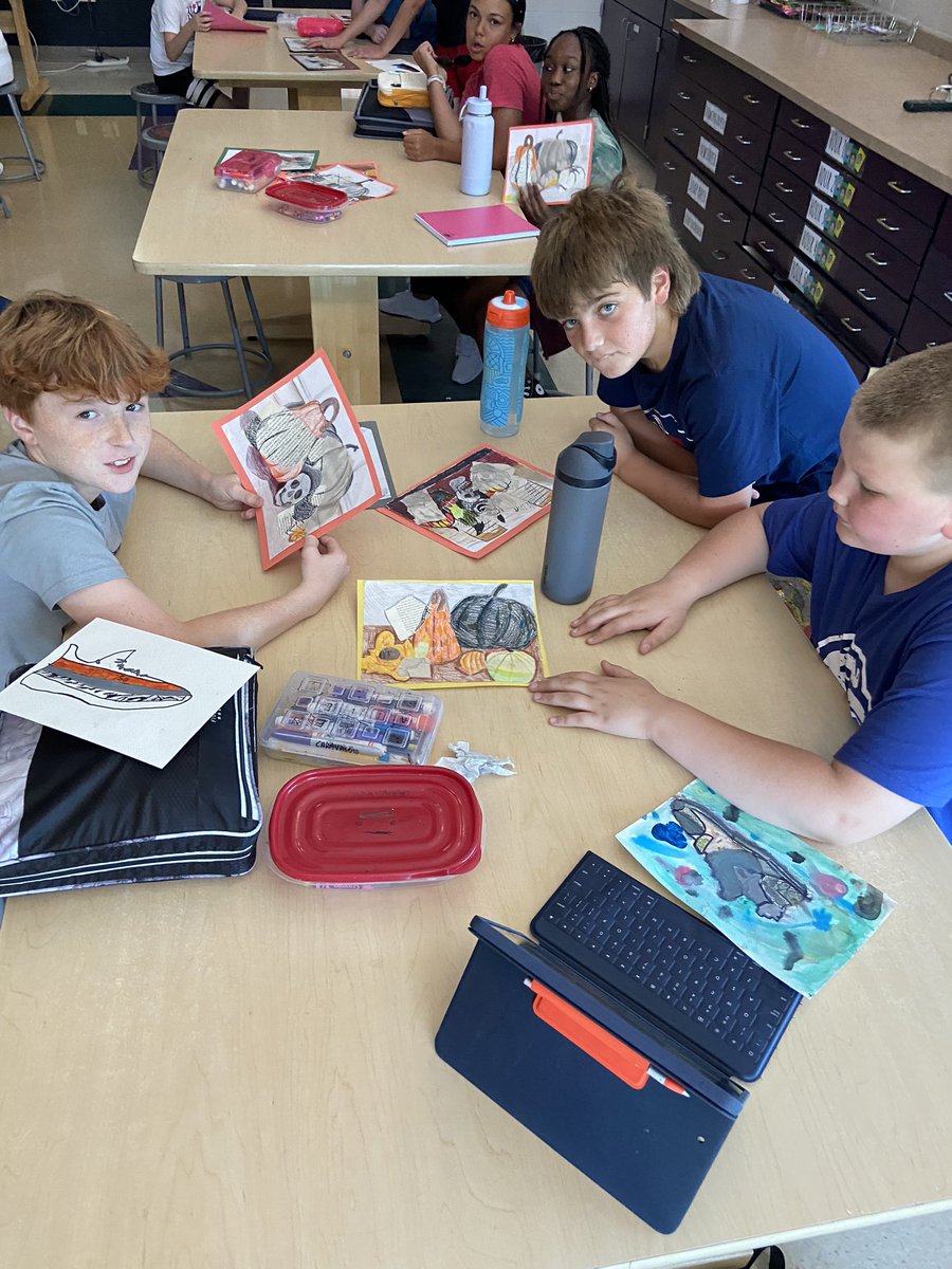 Jennifer Brunk (@brunkart) on Twitter photo 6th grade critiquing 7/8th grade drawings. Looking for gradation of value, proportions, balance of space, & variety of media. 100% participation & excellent job of justifying their top picks . The top picks are on display at LPS district administration center. <a href="/SVMSEagles/">SVMS Eagles</a> 6th grade critiquing 7/8th grade drawings. Looking for gradation of value, proportions, balance of space, & variety of media. 100% participation & excellent job of justifying their top picks . The top picks are on display at LPS district administration center. <a href="/SVMSEagles/">SVMS Eagles</a>