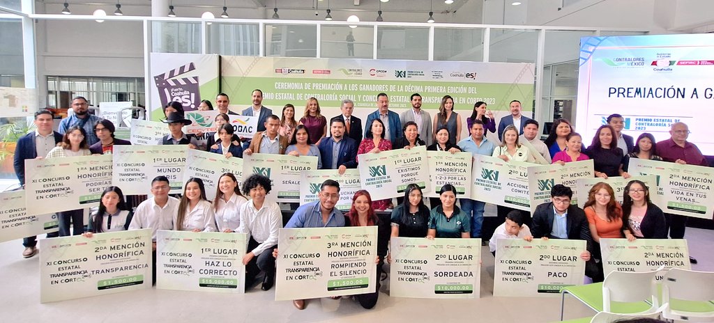 SEFIRC_COAH's tweet photo. ¡Muchas felicidades a todos los ganadores! Y recuerden que trabajando unidos sociedad y gobierno #FuerteCoahuilaEs https://t.co/YXPz5ivUGW