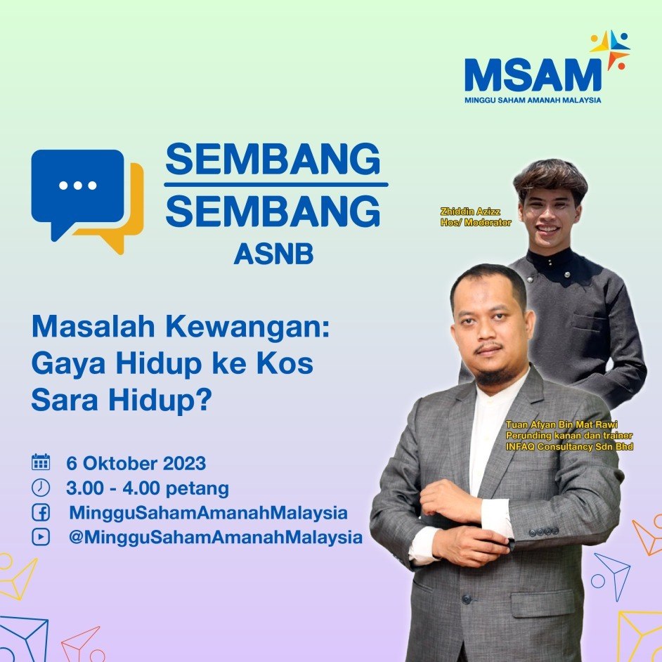 afyanIFP's tweet photo. Sembang-sembang ASNB.
Mai singgah! Pakat-pakat kita ke Minggu Saham Amanah Malaysia 2023 (MSAM 2023)!
.
.
Bijak Melabur, Santai Berhibur!
Pakat Mai MSAM 2023!
#PNBMY
#PermodalanNasionalBerhad
#msam2023
#PNBMY #bijakmelabursantaiberhibur https://t.co/S14uo0lFXd