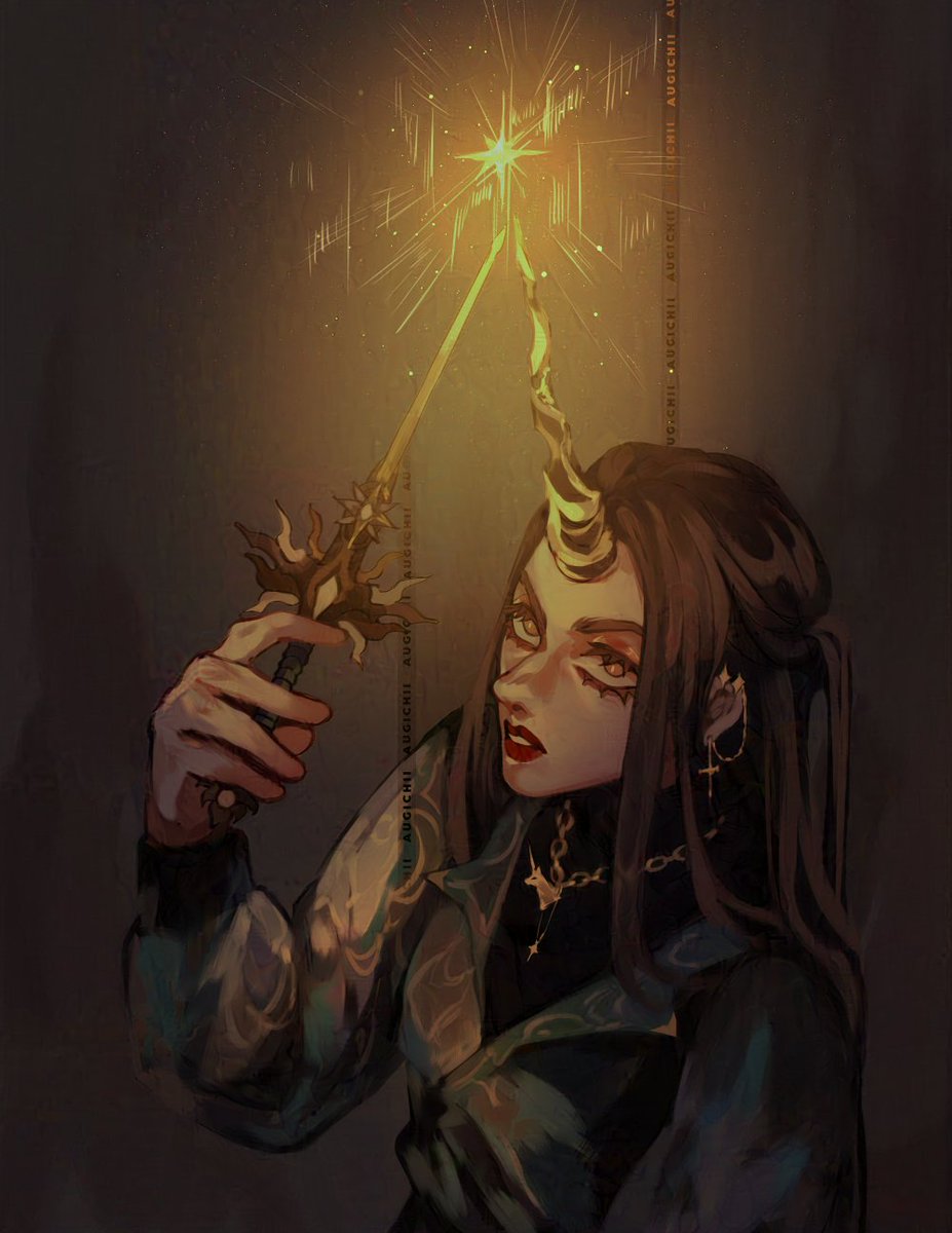 「XV. Horn Enchanter  my final #swordtembe」|Augi ⛅💧 VT @comms: closed!.. TRIGUUUNNNNのイラスト