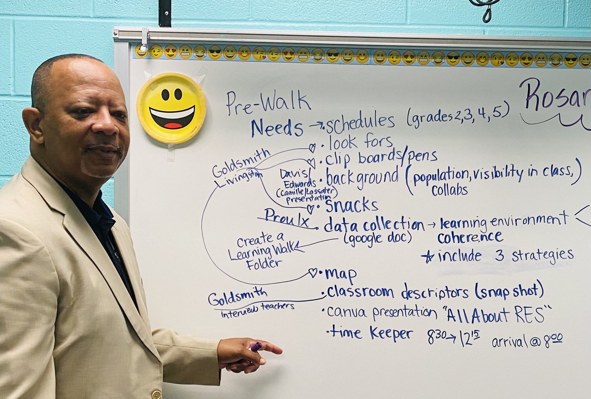 It takes a whole lot to do a true learning walk. Great Job Rosaryville Elementary.