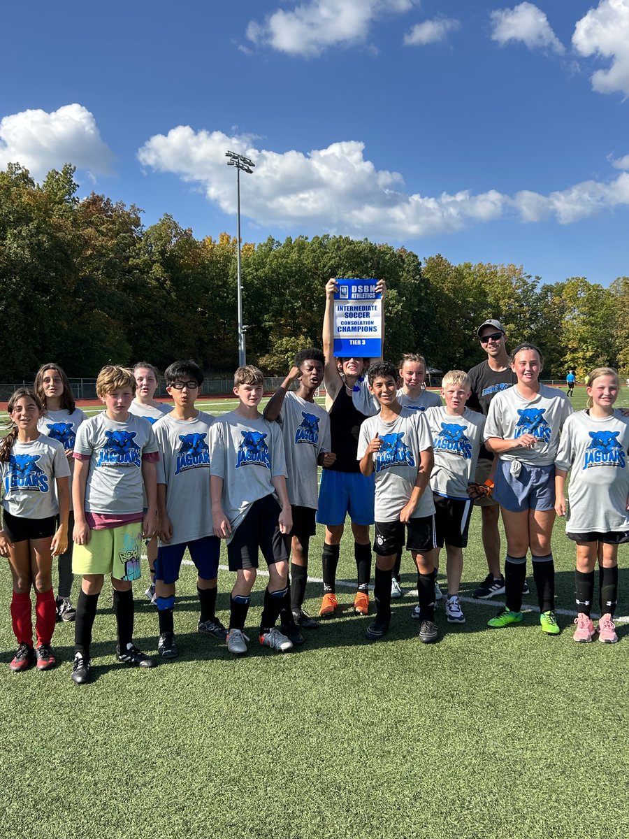 GRivett99's tweet photo. Intermediate Consolation Champions!!  Awesome effort &amp; perseverance Jaguars!  #NeverbackdownNevergiveup. ⁦@EIMJaguars⁩ https://t.co/6w8SoDc5A7