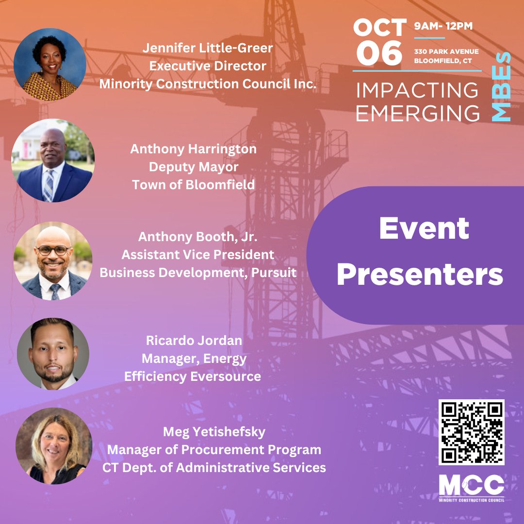 MCCforCT's tweet photo. Event presenters for this year's 2023 expo, get your tickets now!

Links
MBE/ DBE: https://t.co/OrFOyej0I4

Resource Partners/ Exhibitor: https://t.co/1bPb9bthIL

#expo #constructions #eventpresentation #speakers #MCC #minorityconstructioncounc https://t.co/FbooezvEm6