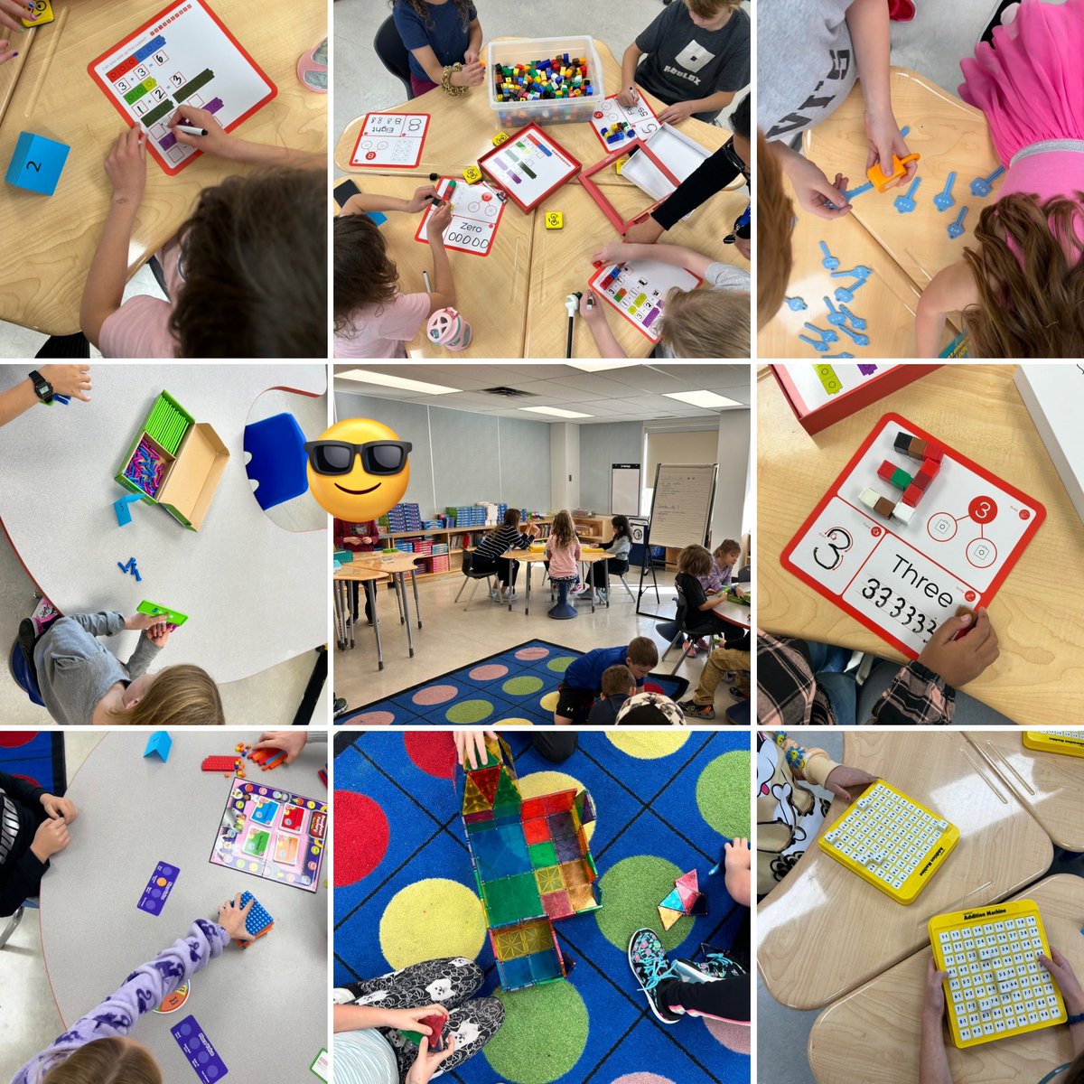 The Numeracy Room <a href="/RJHawkey/">RJ Hawkey</a> is a hub of learning where Ss are put into random groups and introduced to hands-on, engaging math games/centres that can be taken back to their classrooms to enjoy in their own spaces! #flexibleseating #rotations #randomgroups #collaboration #RVSed