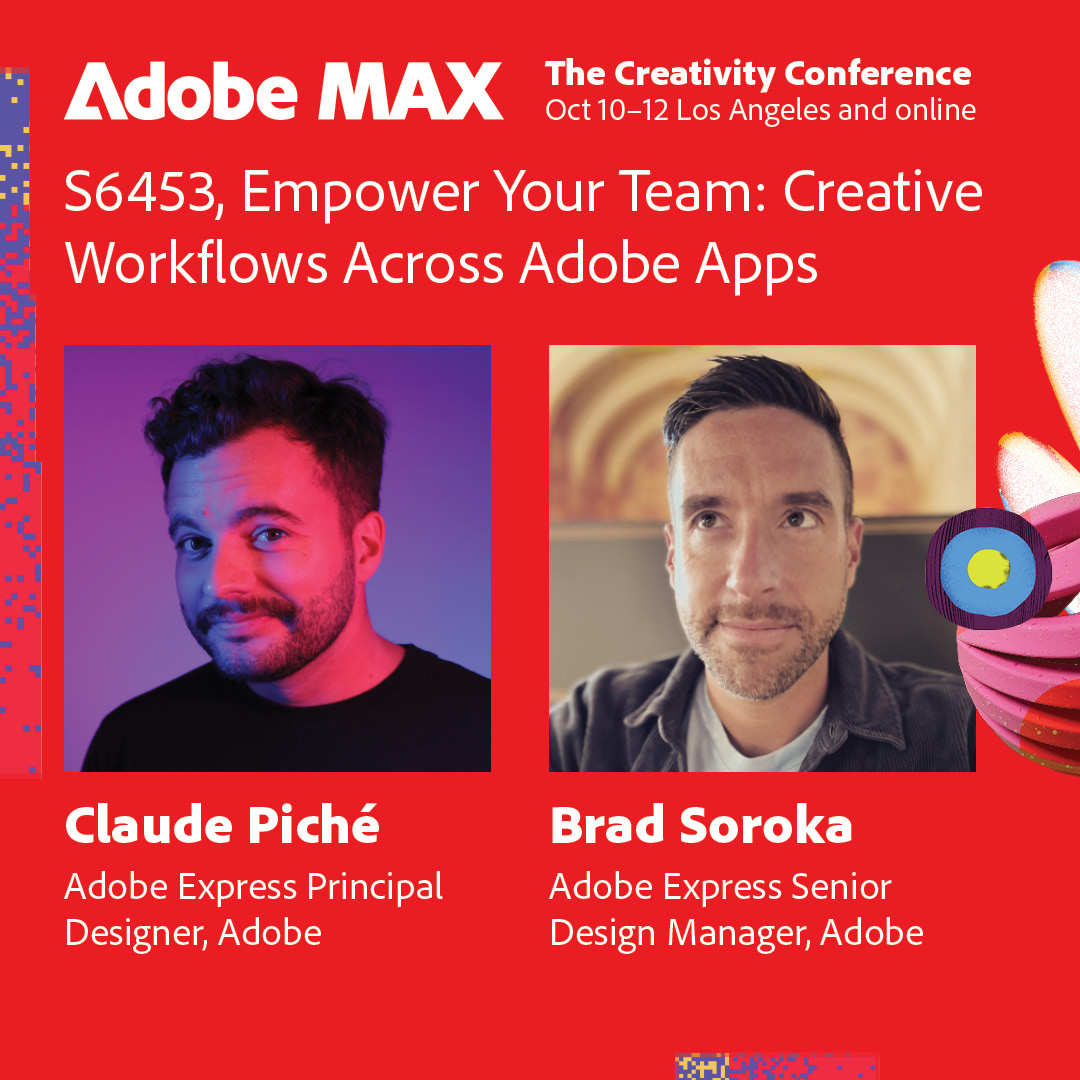 Next week, watch us present our favorite creativity tool and share how we use it to make dope things! Catch <a href="/adobemax/">Adobe MAX</a> live in Los Angeles or streaming.  #AdobeExpress #CreativityForAll max.adobe.com