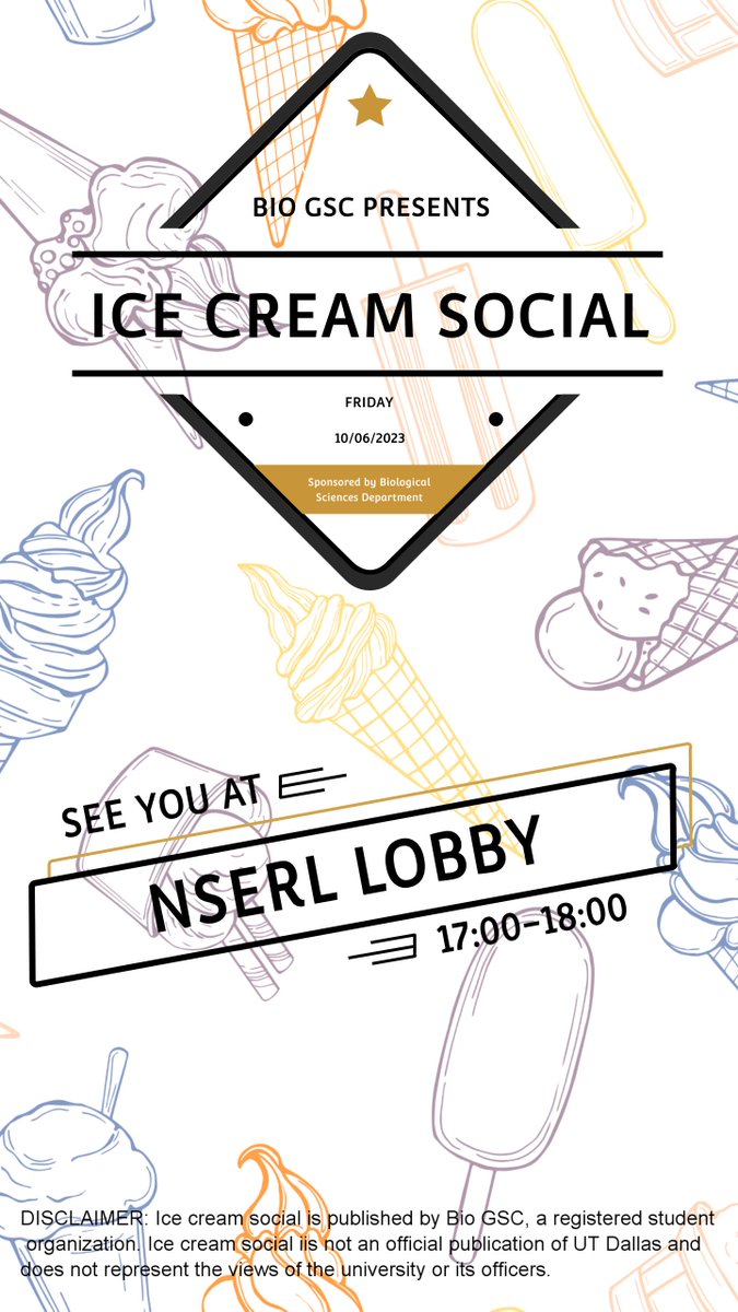 It's finally time, y'all! 
BIO GSC is organizing its first event of the academic year for all you introverts out there with a sweet tooth. Grab a sundae and get chatting. We know you're not doing anything on a Friday evening, anyway!