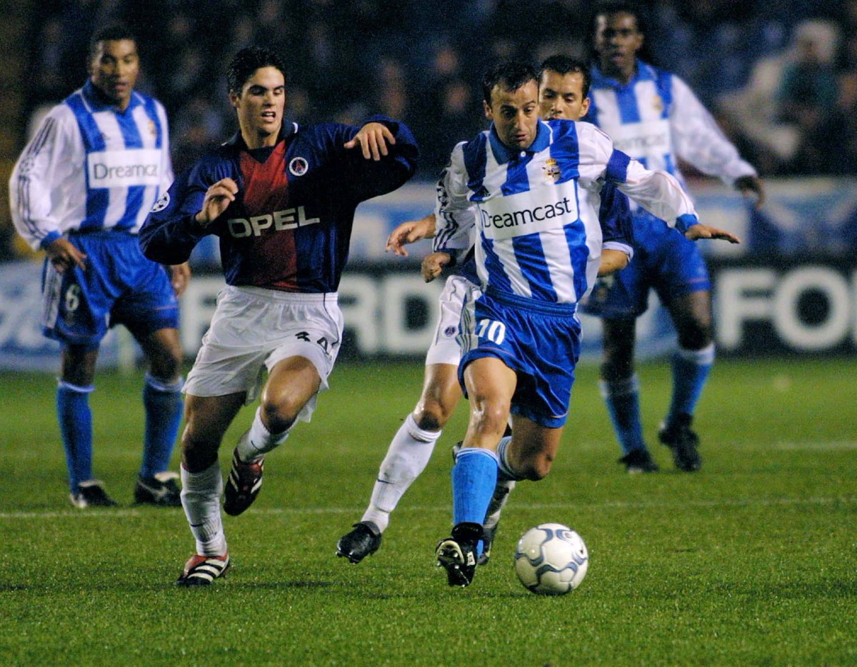 marca's tweet photo. ⚽⚽⚽⚽ La última vez que el PSG recibió cuatro en una fase de grupos de la Champions fue en Coruña, ante el Deportivo en marzo de 2001...

📅 Ha pasado el tiempo... https://t.co/1nJobkx7CF