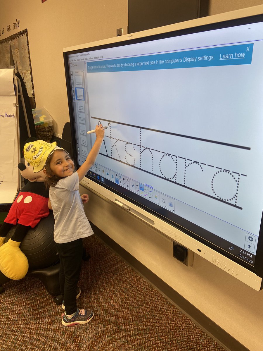 Thank you @techwithtodd for creating developmentally appropriate technology for my Pre-K students! #iloveSSE @StanleyStampede #namepractice #grossmotor