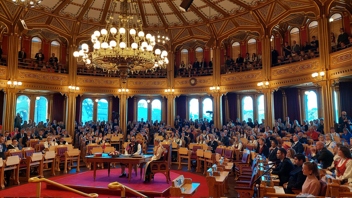NicolettiStef63's tweet image. Yesterday,  solemn Opening of the 168th #Storting.
HM King’s Throne Speech identified several challenges that the Government will have to face.