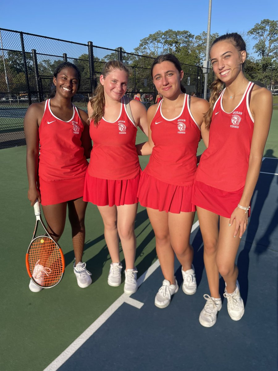 OceanTennis's tweet photo. A doubles sweep by Varghese&amp;Valenti and Vitale&amp;Buniewski is not enough as OT falls to Freehold Twp 3-2. Tomorrow first round of states at home vs Manchester. https://t.co/G3S40z7Au9