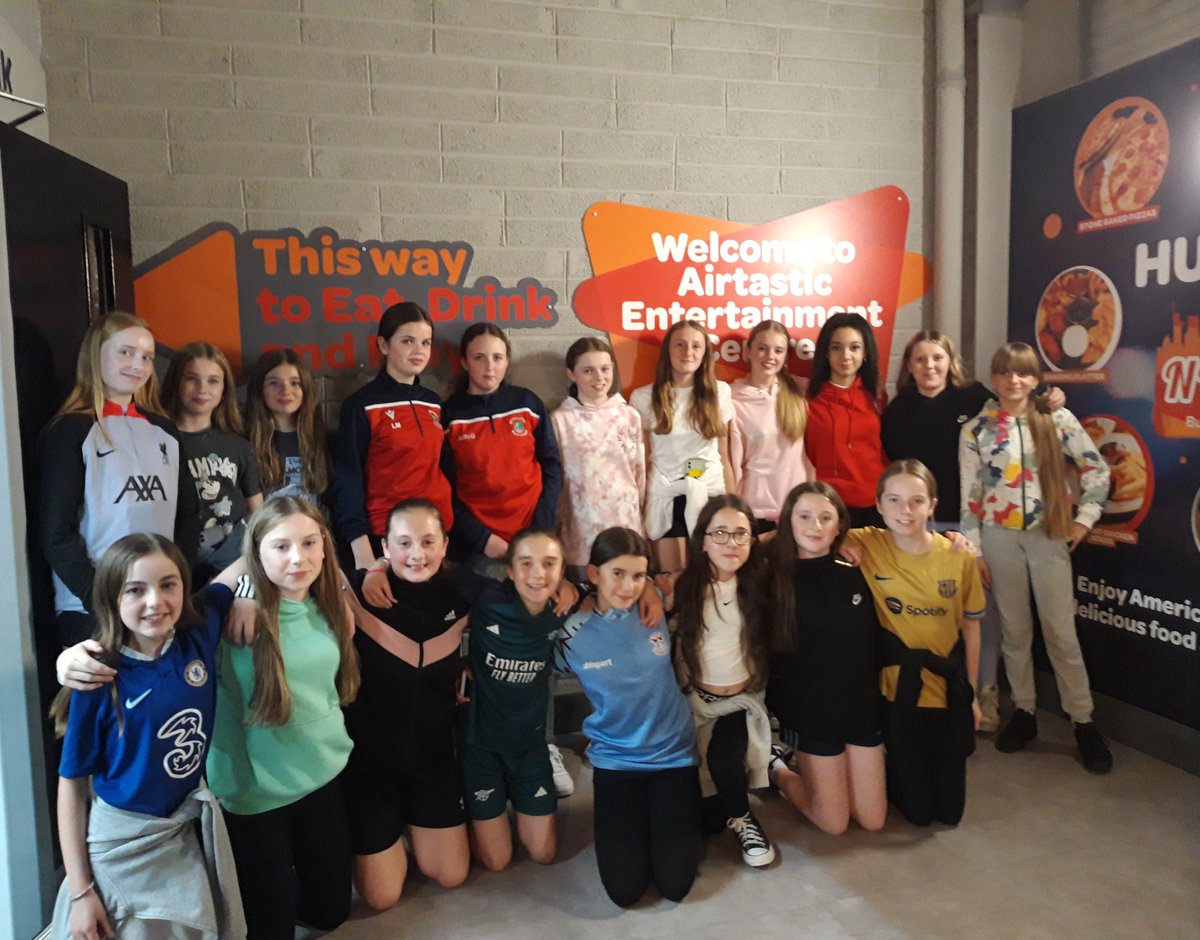 Our U13 girls had a great evening at <a href="/AirtasticIre/">Airtastic Entertainment Centres Ireland</a> Cork with some team bonding ahead of their next fixture this weekend.

A huge thank you to the team at <a href="/AirtasticIre/">Airtastic Entertainment Centres Ireland</a> who ensured our girls were well looked after.