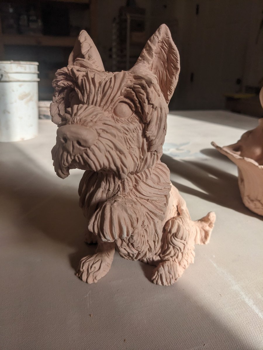 Good doggie. #dogs #pottery #ceramics #clay