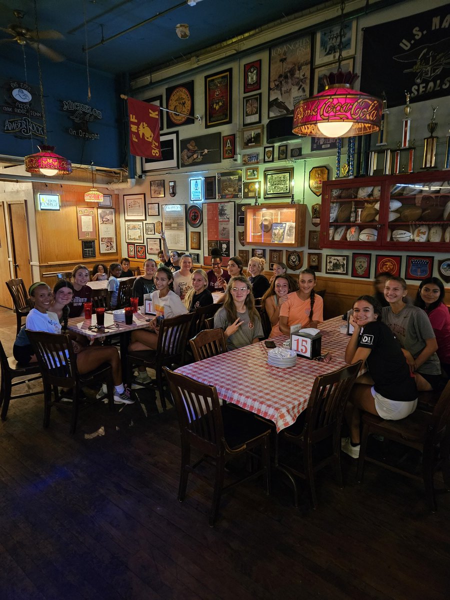 Thank you Big Ed's for feeding these hungry young ladies this evening.