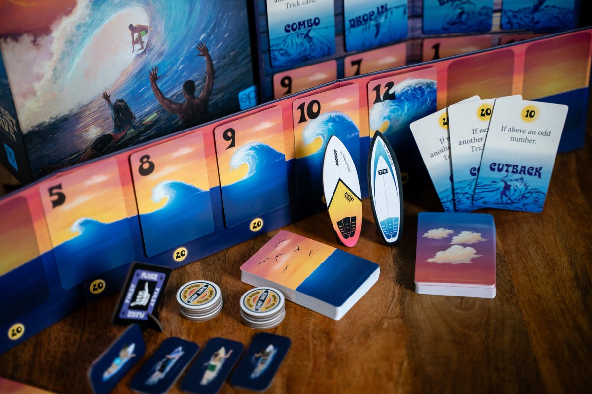 TheOpGames's tweet photo. #ThePerfectWave has a distinctive "soulful vintage" art style— but it wasn't always like that!
Designers Jason & Chase discuss how it started out with a cartoony prototype, and many other behind-the-scenes stories, in this @offshelfdotnet interview!
➡️ https://t.co/gDouZM9w8V https://t.co/p24fG00seS