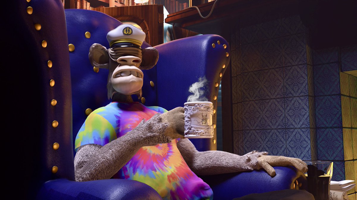 Good Evening Apes 🦍☕️
<a href="/BoredApeYC/">Bored Ape Yacht Club 🍌</a> #BAYC
