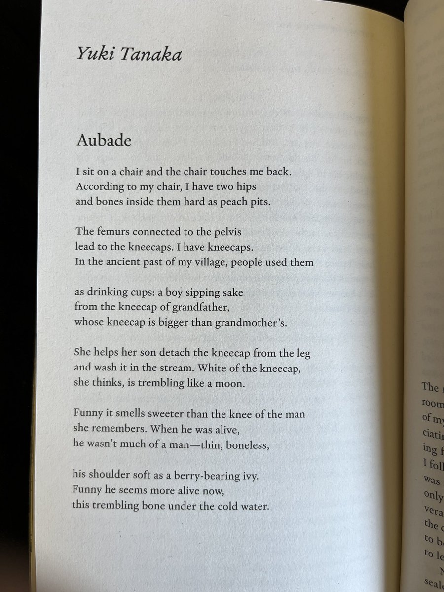 A magical poem by <a href="/YukitTanaka/">Yuki Tanaka</a> in Paris Review. Looking forward to the debut collection from <a href="/CopperCanyonPrs/">Copper Canyon Press</a> .