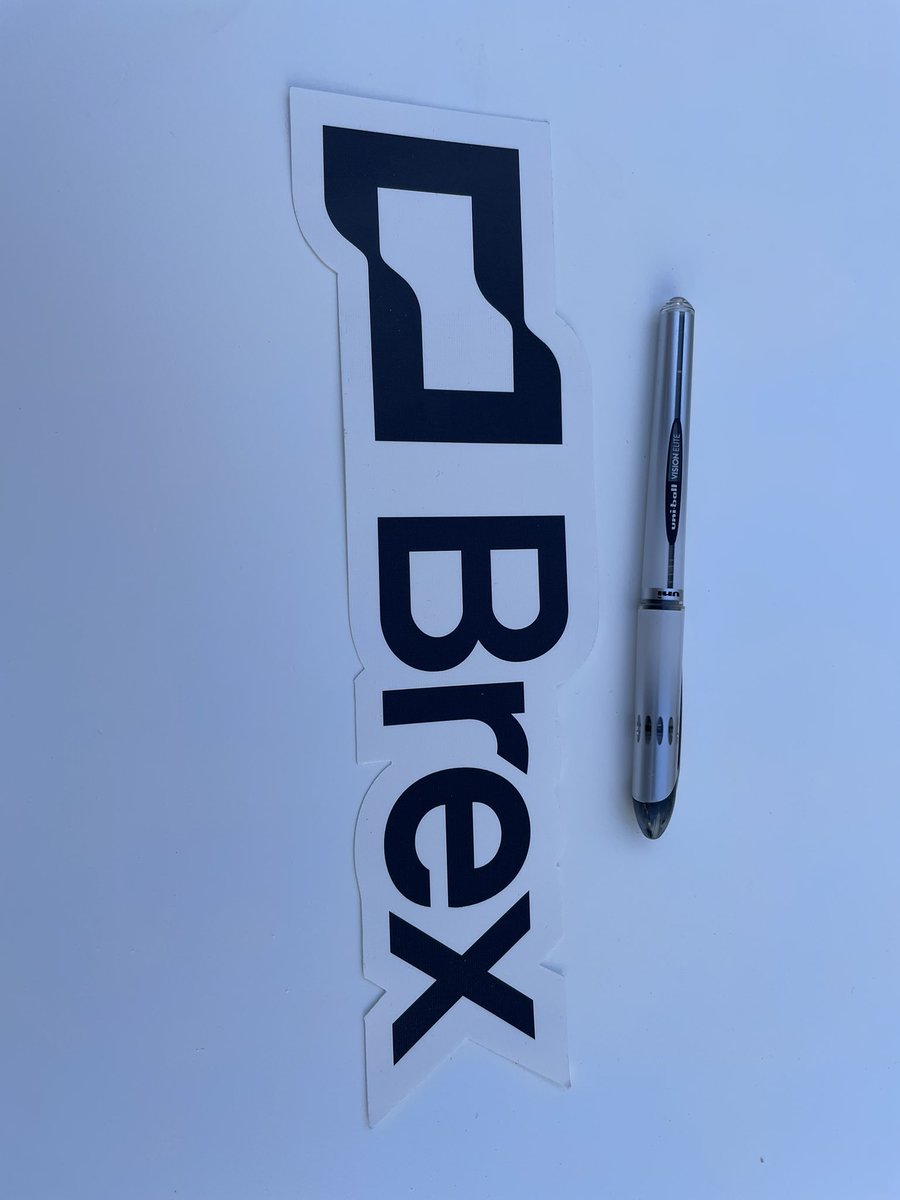 tgraczewski's tweet photo. Most startups/unicorns at tech conferences give away modest stickers that they hope you might put on your laptop. @brexHQ is handing out full blown bumper stickers, which is frankly both ballsy and impressive. https://t.co/6Q7Iuys3iI