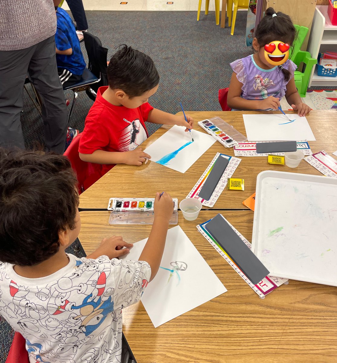 HelgesenLydia's tweet photo. We began our new #CKLA unit on the five senses by reading Hello Ocean, exploring ocean artifacts, and water coloring painting our own ocean images #handsonlearning #kindergartenrocks @RandolphStars @RandolphIBStars @APSLiteracy @Amplify https://t.co/JmnJXOtDa5