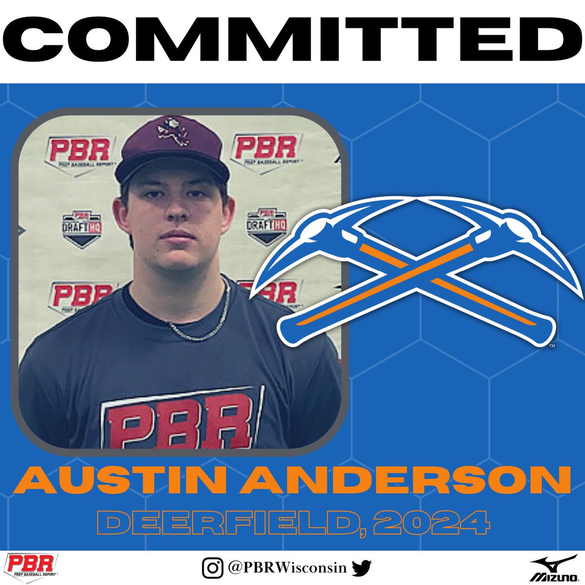 RHP/INF Austin Anderson (Deerfield, 2024) commits to Wisconsin-Platteville.

Anderson is a sturdy 5-foot-10, 180-pounds with a strong lower half that showed well at the #MadisonID in the preseason.

👤PROFILE: loom.ly/MUkg-BU