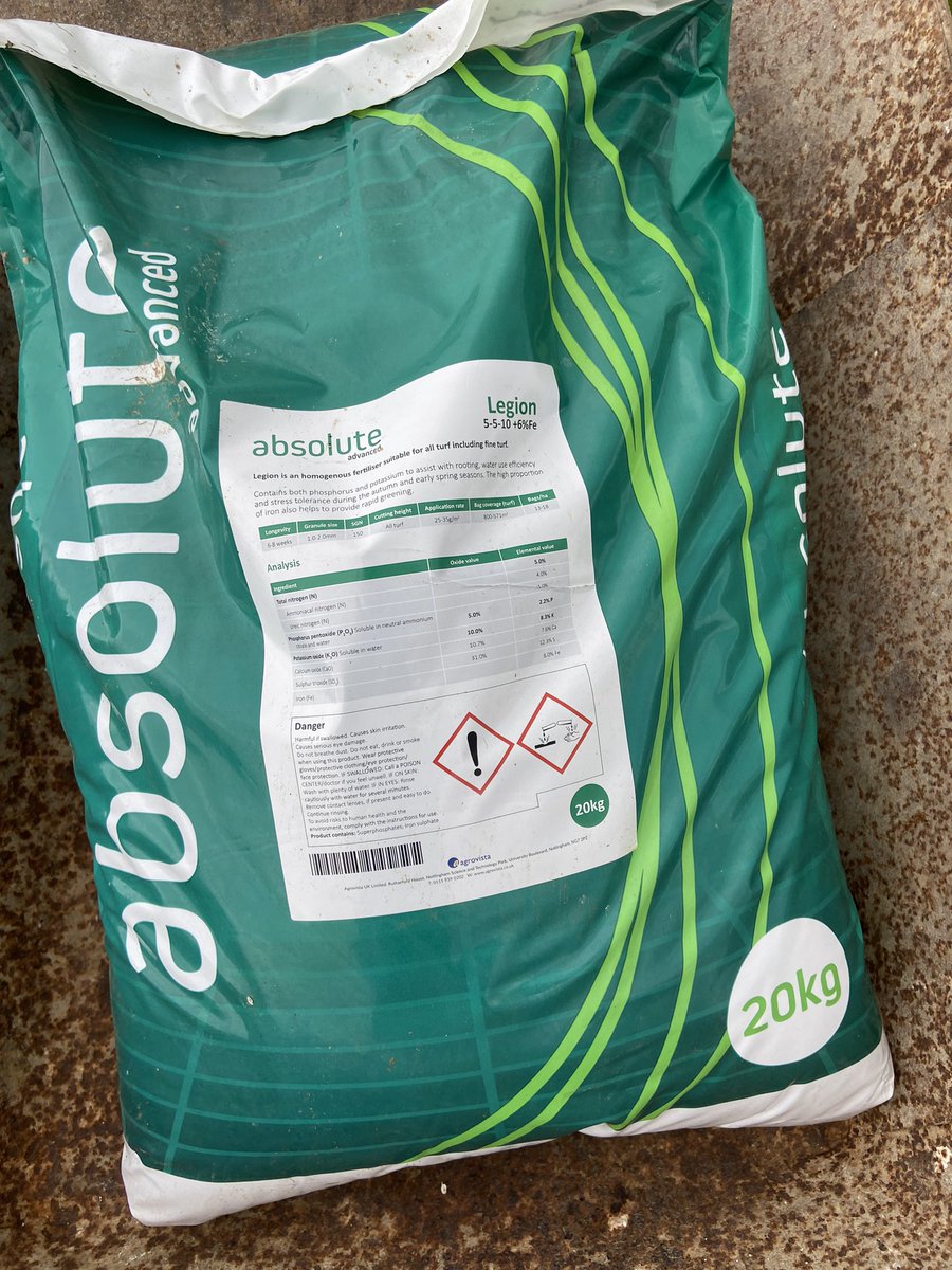 MrLloydJames's tweet photo. 30 days after seeding, MM50 is looking good after challenging weather. Signs of stress & have applied some Absolute Legion 5.5.10 +6%fe as 2nd feed.
Heavy rain prevented application last weekend.
Less patchy.
We are getting there.
#boringnews #groundskeeper #cricket2024 https://t.co/h8CvxP8g0X