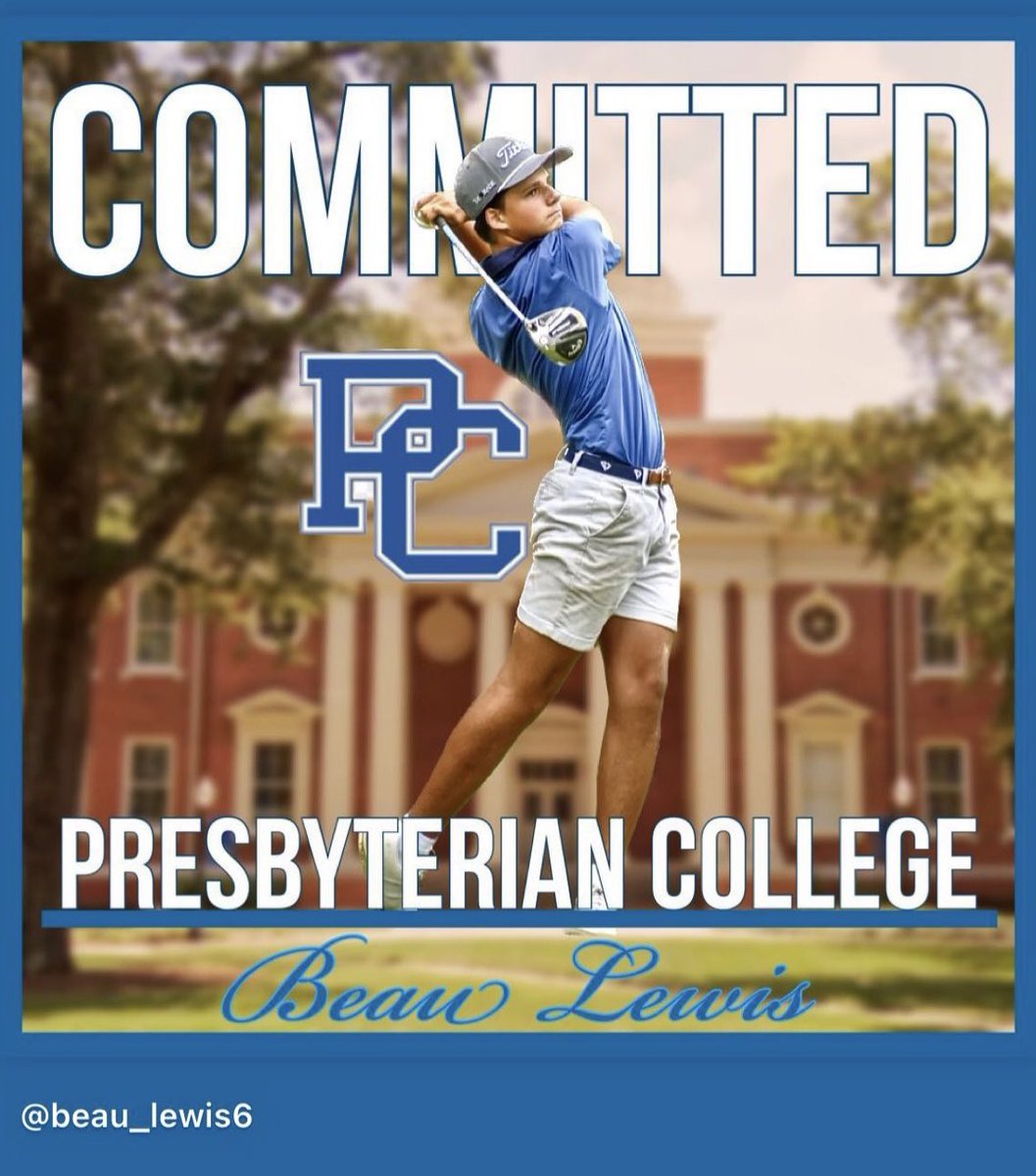 mrs_t_lewis's tweet photo. Beau Lewis, three time Varsity letterman of Eastside High School, commits to Presbyterian College! So many thanks to his EHS coaches and teammates, and the SCJGA and CGA communities!
@EaglesofEHS @CoachKoz94 @CoachNance1 @gcschools
@SCJGA
@CGAgolf1909
#gcsSTRONG
#proudmama https://t.co/XGh3Zp1ZKw