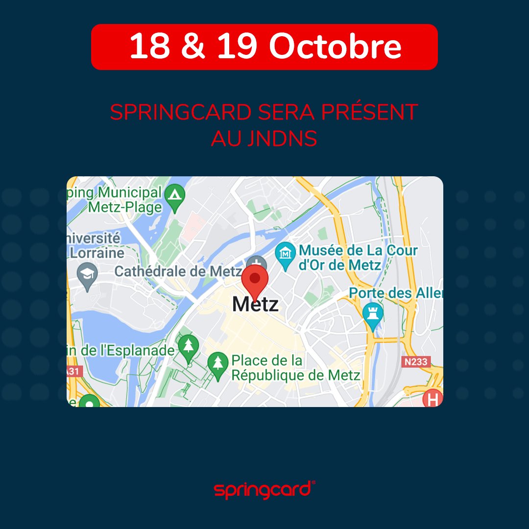 Nous aurons le plaisir de participer cette année aux JNDNS 🤩

Nos équipes seront ravies de vous présenter nos lecteurs !

📅 Rendez-vous les 18 et 19 octobre.
📍 Palais des Congrès de Metz