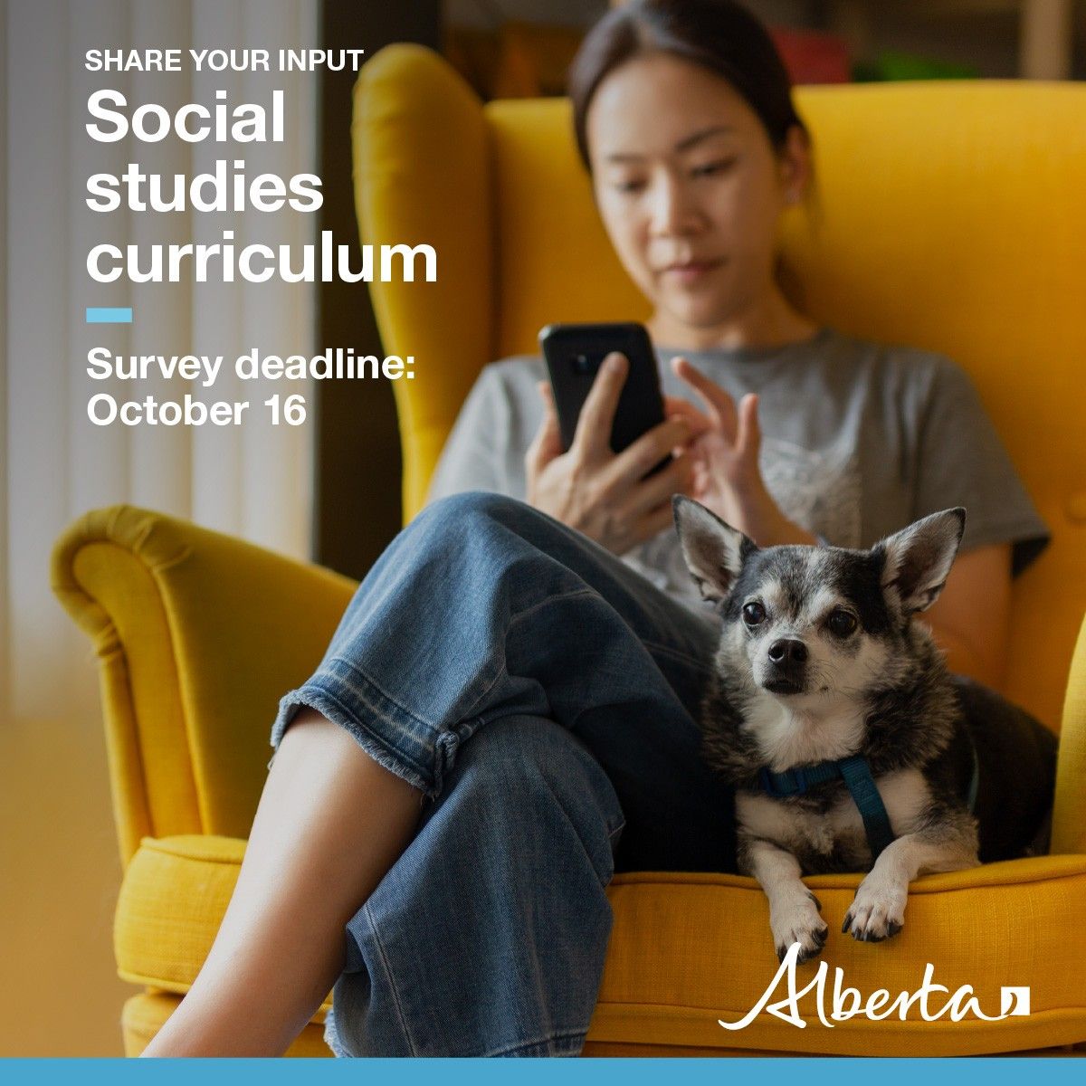 Until Oct. 16, you can share your thoughts on what you’d like students to learn in the #AbEd social studies curriculum at alberta.ca/curriculum-hav…. Survey results will be used to inform draft curriculum before it’s released for further engagement.