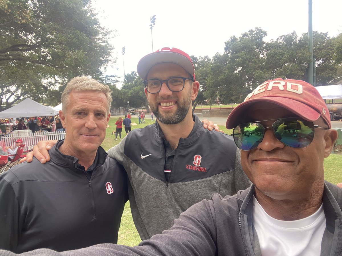 The Adventures of Toi Cook continues with TWO Stanford Hall of Fame QBs John Paye and Andrew Luck. That make three Stanford HOFers in this picture. #goCardinal #winning #icpatterns #gamechangeranalytics #thecardinalmediagroup
