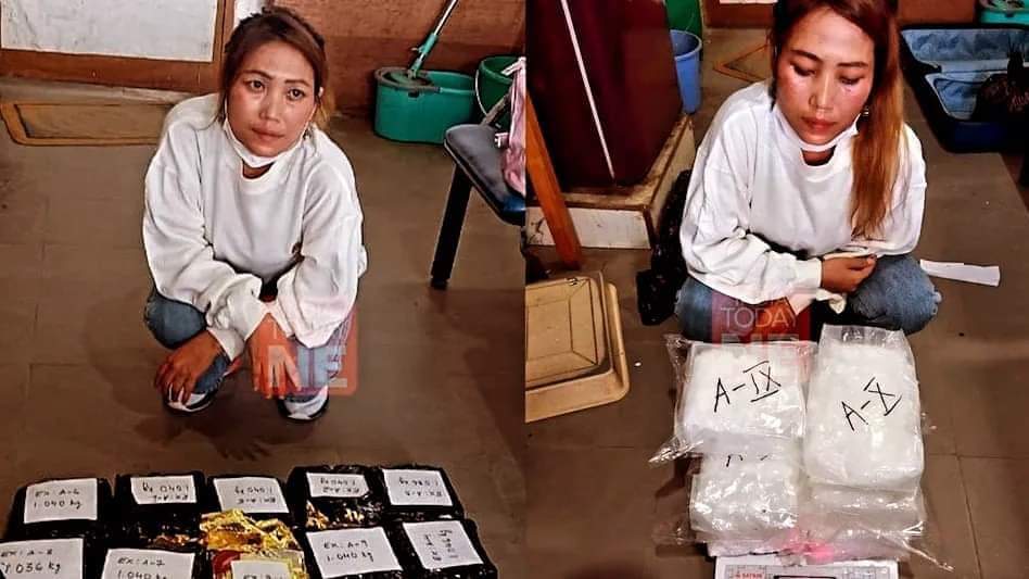 dhiraj_luwang's tweet photo. Mizoram Police on Wednesday seized Crystal Meth weighing approximately 10.4 kilograms worth around ₹31 crore in the international drug market at Lengpui Airport.

The contraband was discovered during security screening at Lengpui airport, where an INDIGO security X-ray baggage inspection system detected suspicious packages in a suitcase. One Myanmar national woman was apprehended who was attempting to transport the illicit substance from Myanmar to Delhi.
What are these Myanmarese nationals doing in our country?
@narendramodi @ramindesai @ndtv @CNN @BBCWorld @delhimeitei @Eramdampaodam @IndiaToday @ManipurTimes @meiteiheritage @SaveMeitei #Myanmar  #Narcoterrorist  #Kuki_ZoNarcoterrorist