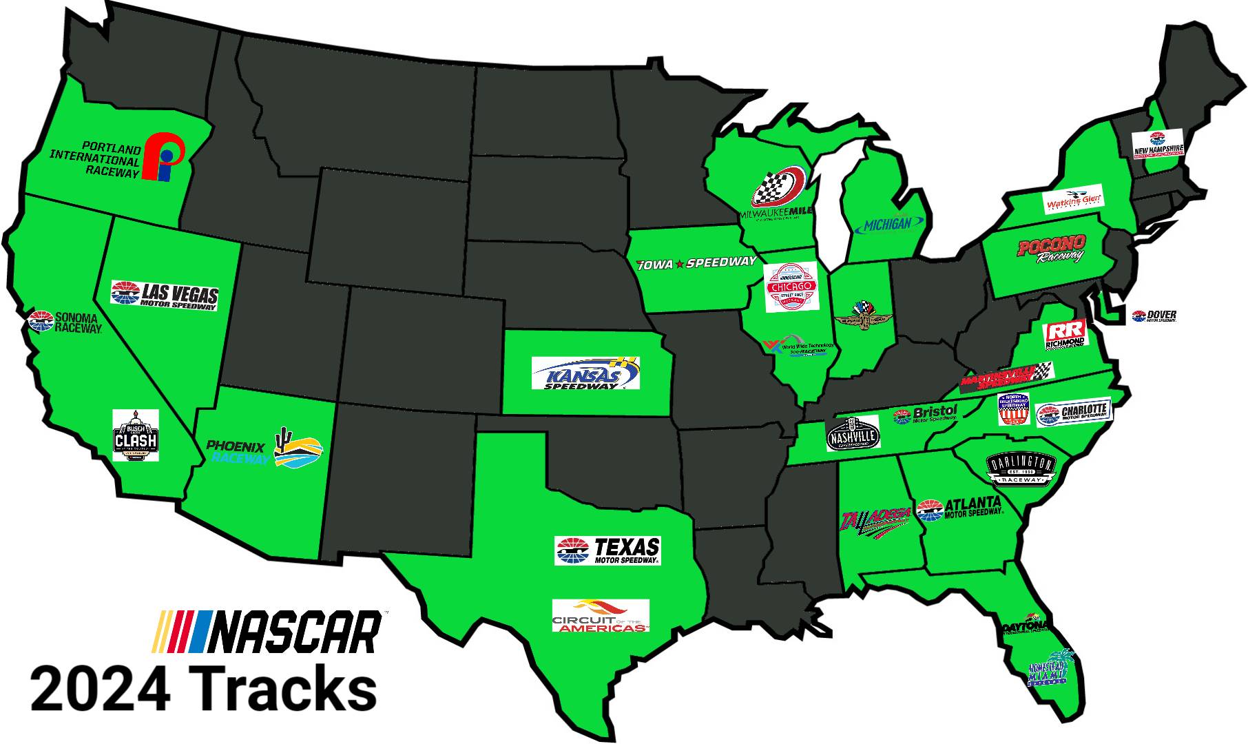 Bristol Motor Speedway Schedule 2024 Map Rona Vonnie