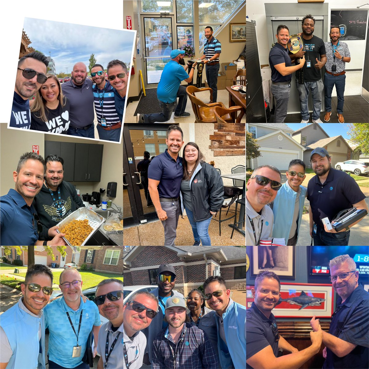 The best part of my job is getting in the field with my leaders. This week I hung out with @KAMOIHX and @MattBoone85! These individuals continue to drive results every single month. Thank you for the hospitality KAMO East! 

#LifeAtATT