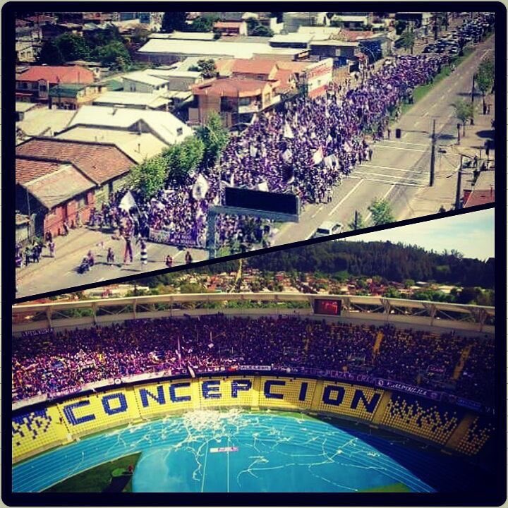 VTorneria's tweet photo. Para quienes no saben, los hinchas de Deportes Concepción celebramos el día del hincha el 9 de octubre, porque ese día hace 7 años marchamos por las calles de Conce y llegamos al @EsterRoaoficial a cantar #ElConceNoSeVa https://t.co/SRPrtuPmMW