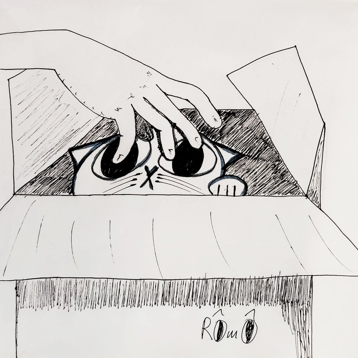 "Nope"

Inktober day 4: Dodge
#inktober #inktober2023
#inktober2023dodge
#cat #catillustration
#catlover 
<a href="/inktober/">Inktober</a>