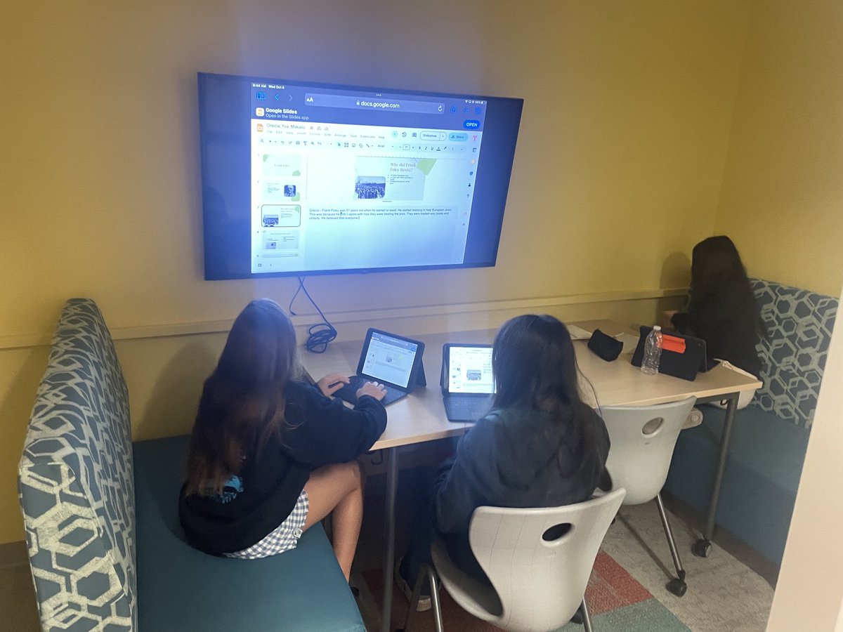 Jessica Marvin (@mrsmarvinela) on Twitter photo 8th grade ELA ā¦<a href="/nwhuskies/">Northwood Middle School</a>ā© used the small group rooms to finalize and practice their Holocaust heroes presentations today. We are so thankful for the space to collaborate! 8th grade ELA ā¦<a href="/nwhuskies/">Northwood Middle School</a>ā© used the small group rooms to finalize and practice their Holocaust heroes presentations today. We are so thankful for the space to collaborate!
