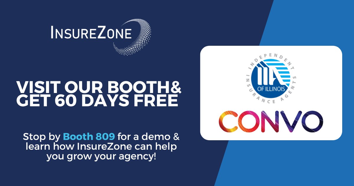 InsureZone's tweet image. We're headed to IIA of IL's Convo 2023 next week, Oct. 10-12th. Can't wait to see everyone there!