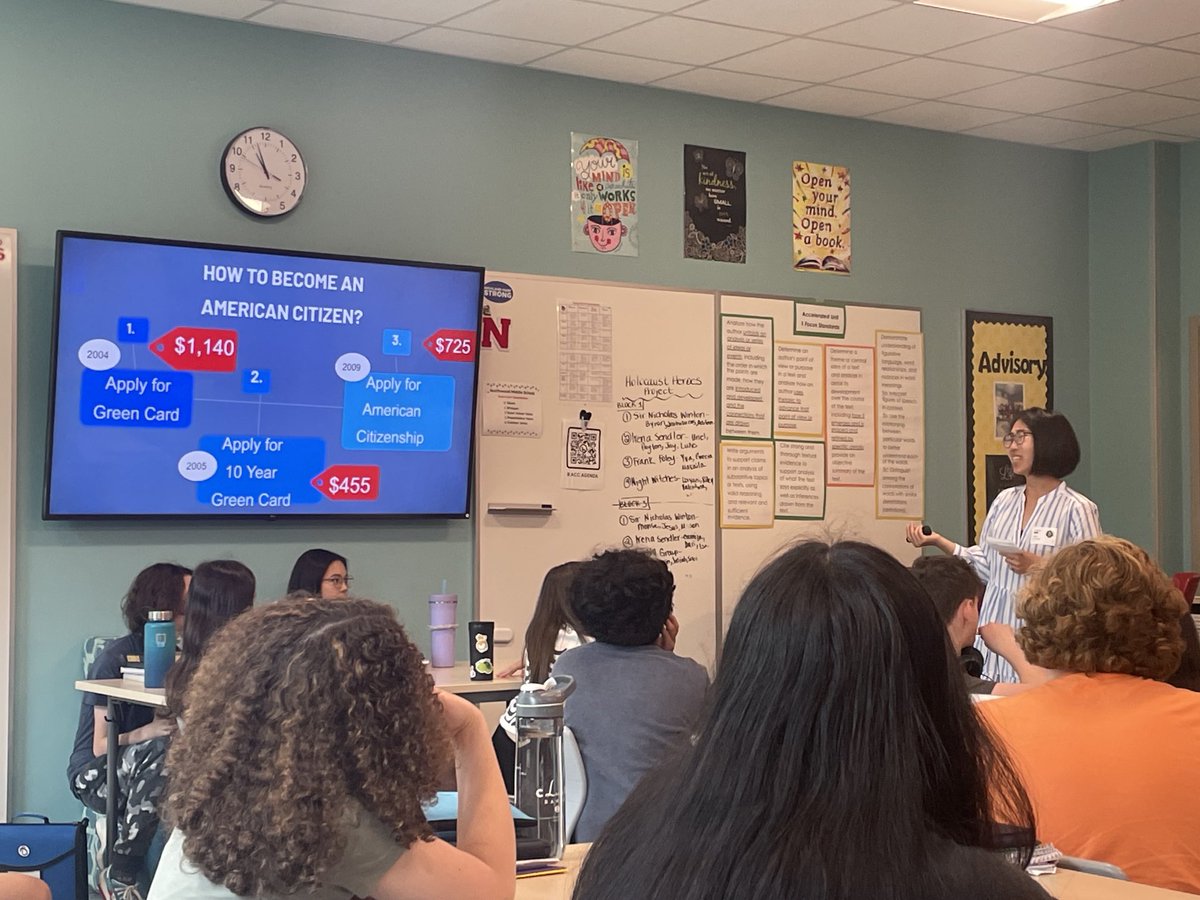 Jessica Marvin (@mrsmarvinela) on Twitter photo 8th grade ā¦<a href="/nwhuskies/">Northwood Middle School</a>ā© accelerated ELA students enjoyed a presentation by ā¦<a href="/HighlandParkHS/">Highland Park H.S.</a>ā© Chinese teacher Emma Forquer today! We learned about immigration, Chinese culture, and connected everything to our Unit 1 essential question! She was an amazing guest! 8th grade ā¦<a href="/nwhuskies/">Northwood Middle School</a>ā© accelerated ELA students enjoyed a presentation by ā¦<a href="/HighlandParkHS/">Highland Park H.S.</a>ā© Chinese teacher Emma Forquer today! We learned about immigration, Chinese culture, and connected everything to our Unit 1 essential question! She was an amazing guest!