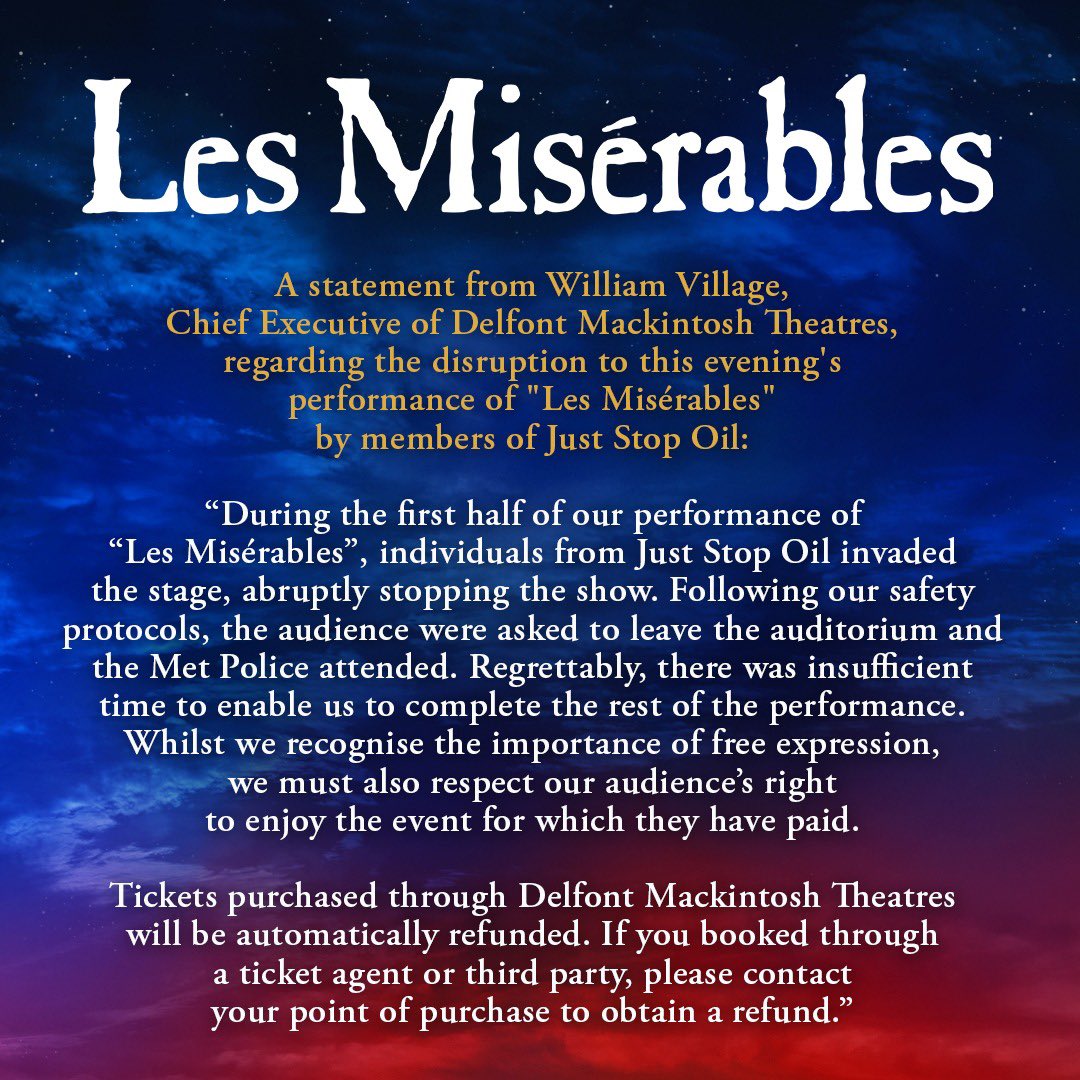 An update from <a href="/lesmisofficial/">Les Misérables</a>