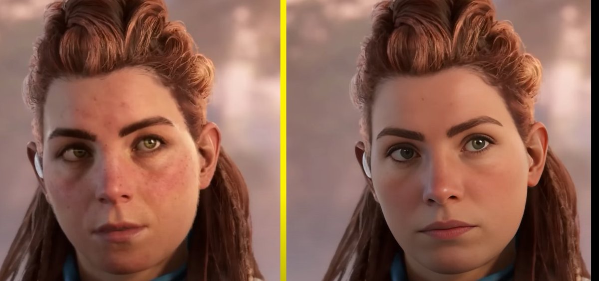 Aloy! Don't forget your augmented makeup device out there in the post-apocalyptic Dinoverse. 🤦

Today, the Game Dev folks join the VFX club of collectively sighing at Corridor Crew's misplaced confidence that they're better than an entire industry, despite never working in it.